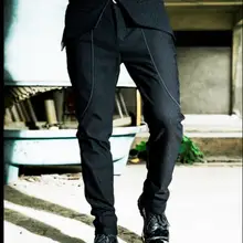 M-3XL весна и осень Для мужчин индивидуальность Новинка Повседневная штаны-шаровары сапоги брюки парикмахера ночной клуб прилив Штаны костюмы