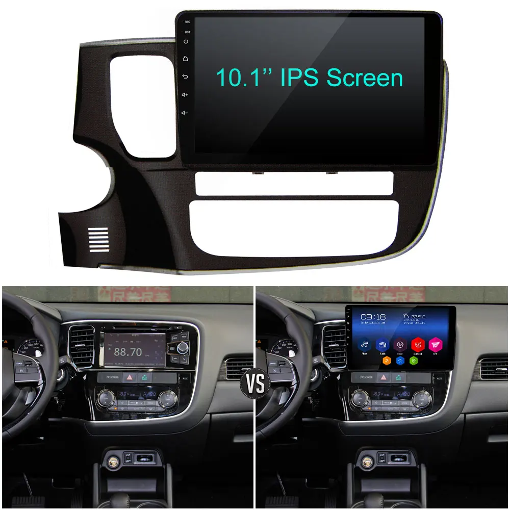 Top 10.1" IPS 4G DSP Carplay Android 8 Octa Core 4GB RAM 64GB BT Car DVD Multimedia Player Stereo For Mitsubishi Outlander 2013-2017 0