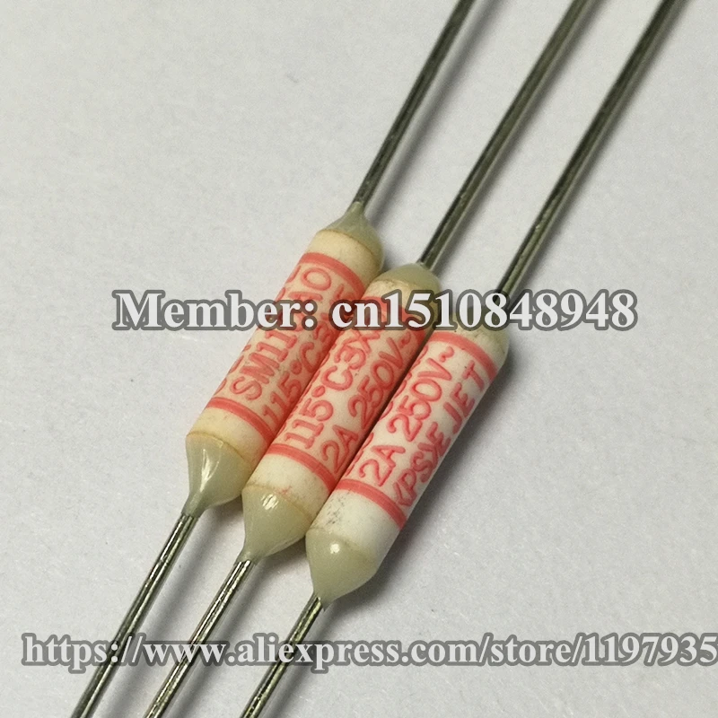 

SM110A0 250V 2A 115 Degree thermal fuse Resistive fuses 2A 250V 115 degrees 115C