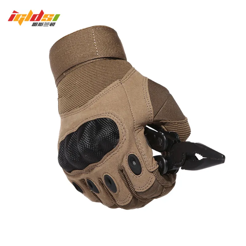 

IGLDSI Tactical Army Airsoft Paintball Shooting Gloves Full Finger Military Men's Gloves Armor Protection Shell Gloves S-3XL
