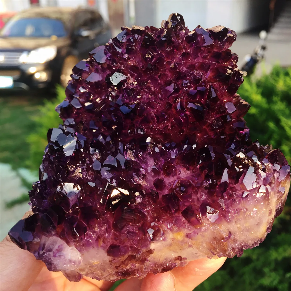 1pcs AAAA Natural Madagascar natural purple crystal flower- like crystal cluster quartz crystal raw stone gem