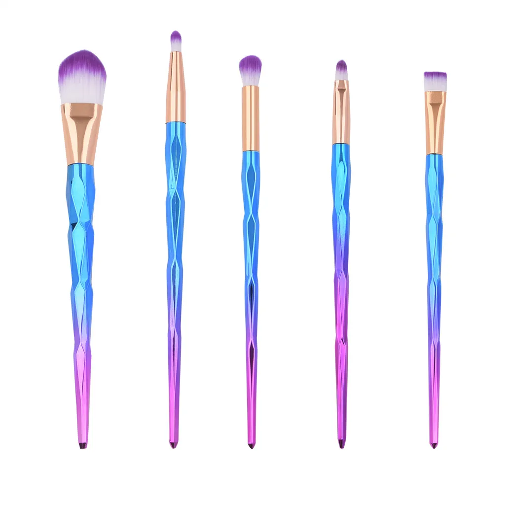 

Makeup Brushes set Professional with case Foundation Cosmetic Eyebrow Eyeshadow Brush Makeup Brush Sets Tools 5PCS 8W2