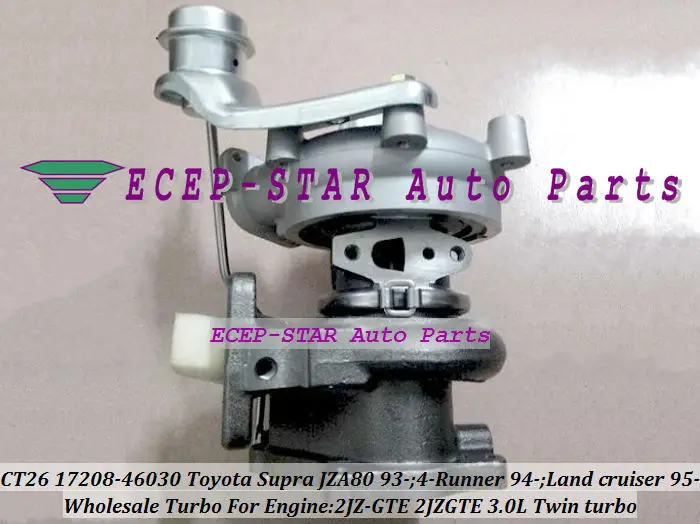 CT26 17208-46030 Turbocharger For TOYOTA Supra JZA80 1993- 4-RUNNER Land cruiser 1994- Twin Turbo Engine 2JZ-GTE 2JZGTE 3.0L (3)
