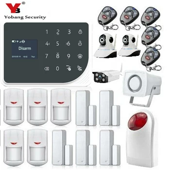 

Yobang Security WIFI GSM Home Burglar Alarm System GPRS SOS TFT Screen Touch Keyboard English Russian Spanish Android IOS APP