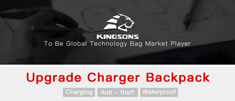 Kingsons мужские сумки через плечо, Мужская нагрудная сумка с USB, дизайнерская сумка-мессенджер, сумки через плечо, диагональная посылка, новинка