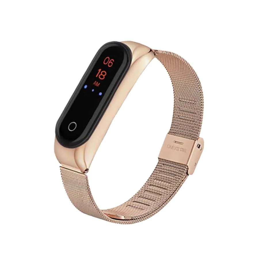 Для Mi Band 4 браслет для Xiaomi металлический ремешок на запястье из нержавеющей стали