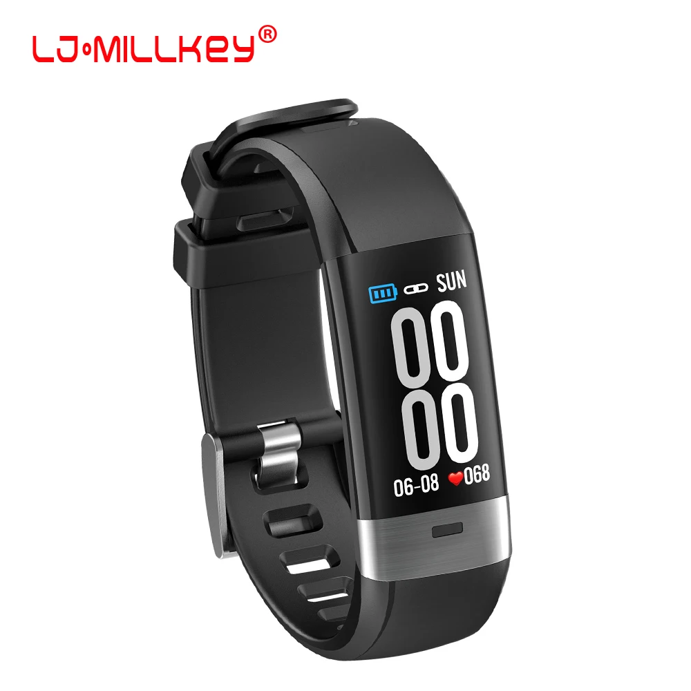 

Color Screen Smart Bracelet ECG PPG Heart Rate Blood Pressure Smart Band Sleep Monitor Fitness Tracker Multisport Wristband