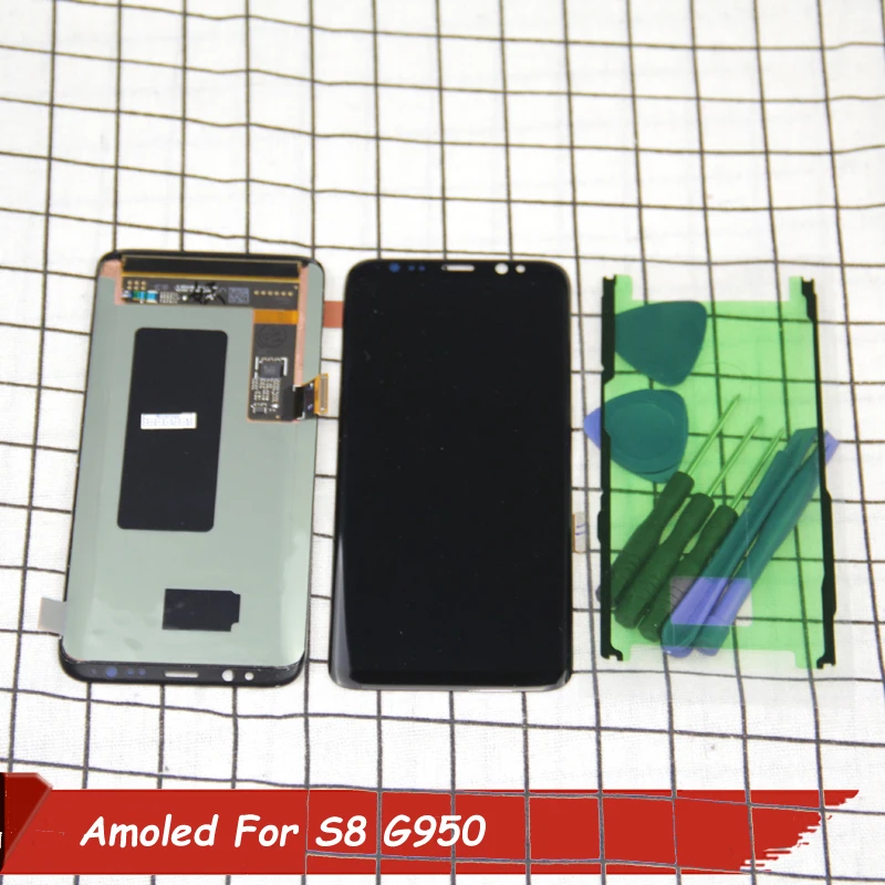 

Super Amoled LCD for Samsung Galaxy S8 Display G950 S8 G950 G950F Assembly