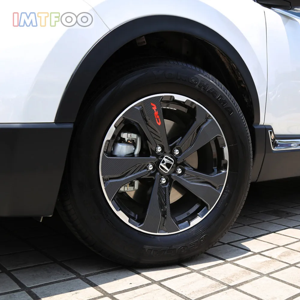 (235/65 R17) 4X текстурная наклейка на обод из углеродного волокна наклейки кузова для