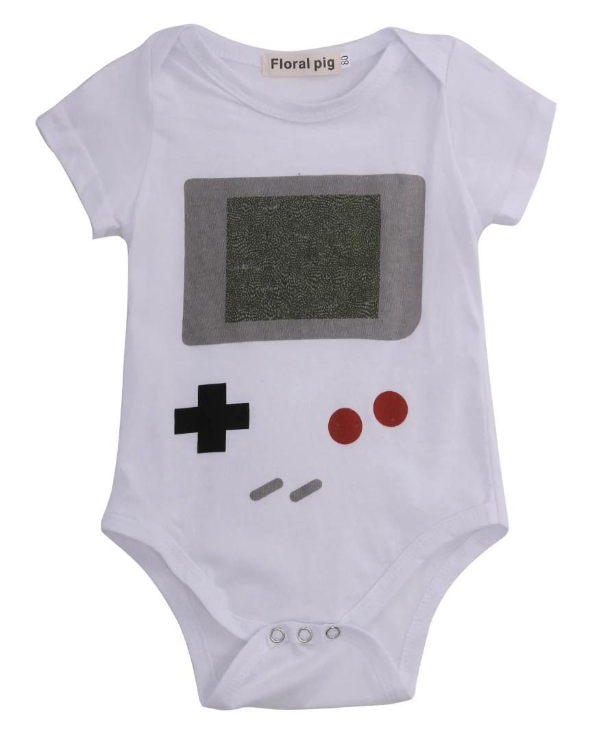 

Lovely Baby Boys Girls Cotton Short Sleeve Cartoon Romper Jumpsuit Body Newborn Kids Clothes Outfit 0-24
