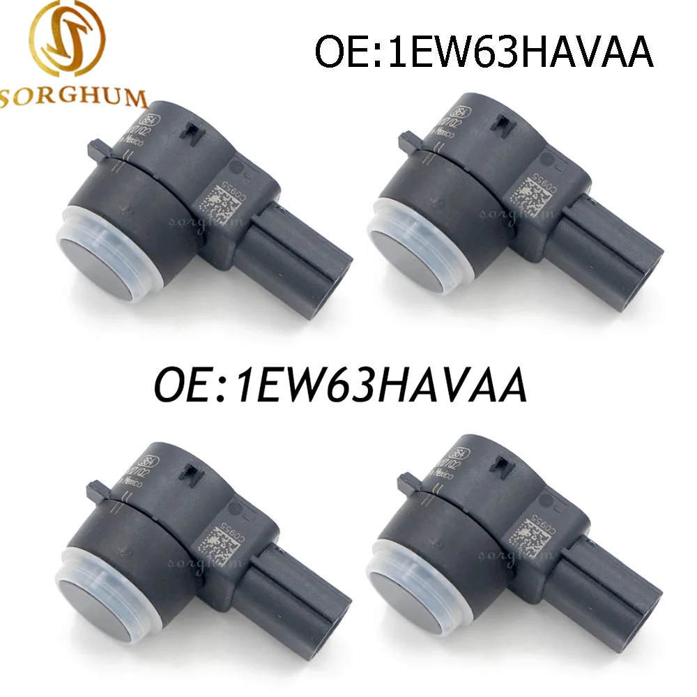 Parking Sensor Kit LED Parking Sensor Kit Parking Sensor Car LED Parking Sensor 4PCS 1EW63HAVAA,0263013034 Fits For Dodge Chrysler Jeep Backup Reverse Parking Assist Sensor PDC
