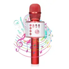 Bluetooth Karaoke Microphone Wireless microphone Portable speaker Bluetooth connection Karaoke equipment TF card speaker alone slang 3w bluetooth v3 0 multifunctional speaker w fm microphone tf deep pink