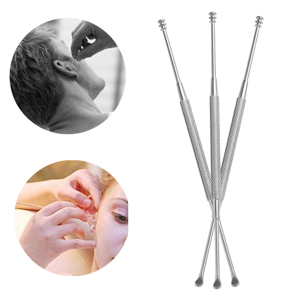 1 Pc Practical Stainless Steel Ear Pick Wax Remover Curette Ear Scoop