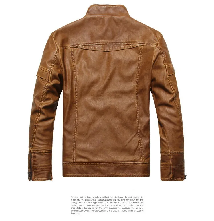 Известный человек Кожаные куртки Для мужчин ветровка мотоциклетные Кожаные куртки пальто мужской длинным рукавом воротник-стойка замшевое пальто