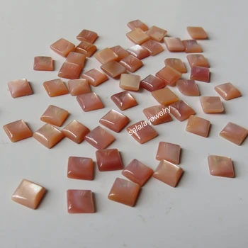 

200pcs/lot 5MM Square Cabochon Mother Pearl Shell Natural Square Pink Mother of Pearl Shell MOP for DIY jewelry