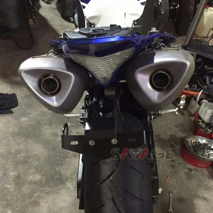 Для YAMAHA YZF R1 2009 2014 10 11 12 Мотоцикл ХВОСТ Tidy Fender Eliminator регистрации Номерного Знака