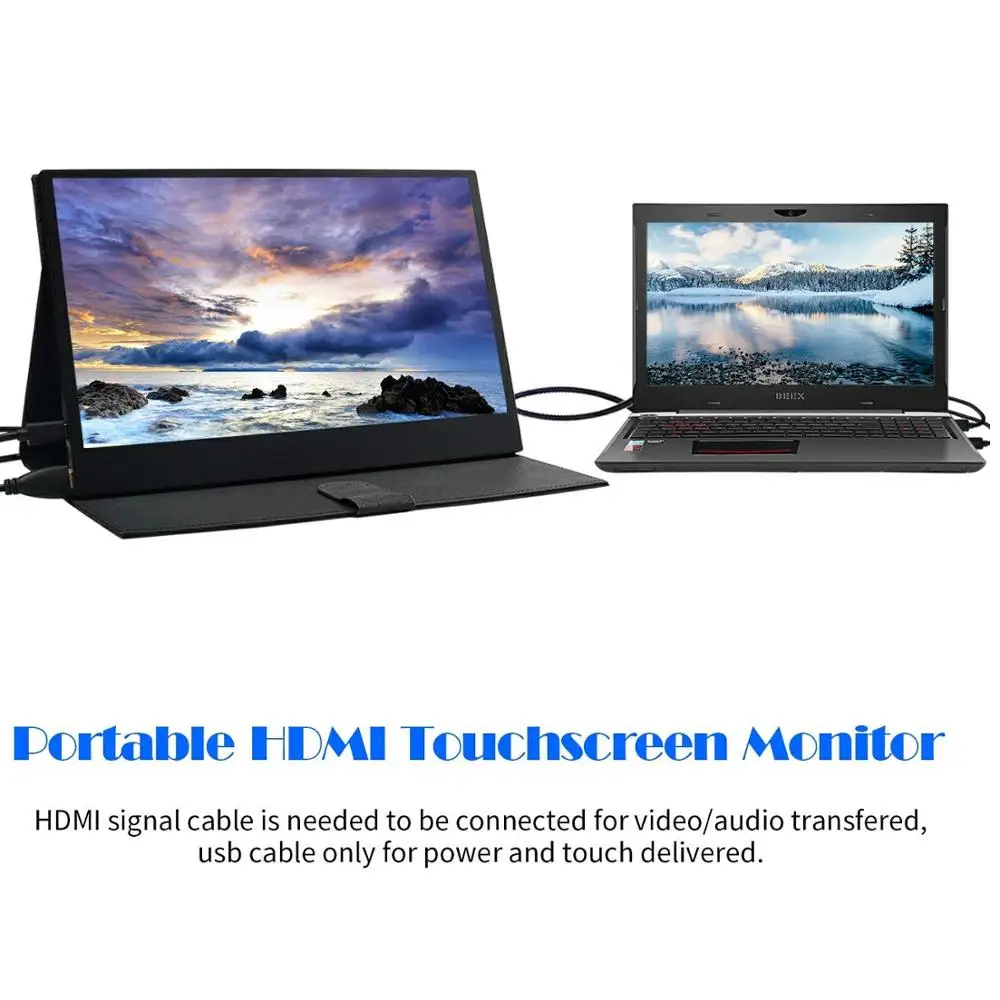 WIMAXIT M1330T2 13 3 дюйма портативный монитор ультратонкий FHD сенсорный дисплей 10 точек