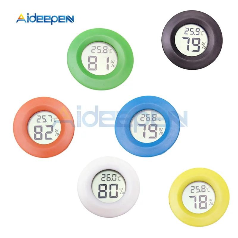 

1Pcs Mini LCD Digital Thermometer Hygrometer Fridge Freezer Tester Indoor Temperature Humidity Meter Detector Temperature Sensor