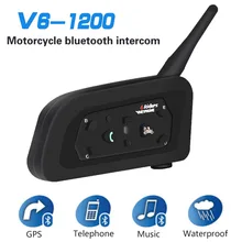 2019 Новый v6 мотоциклетный шлем bluetooth-гарнитура интерком для мотоцикла домофон мотоциклетная гарнитура 1200 M переговорные