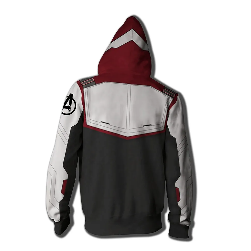 Avengers Endgame Cosplay Costumes Superhero Quantum Realm Costume Women Men Zipper Hoodies Sweater Tops Sweatshirt Jackets Coat