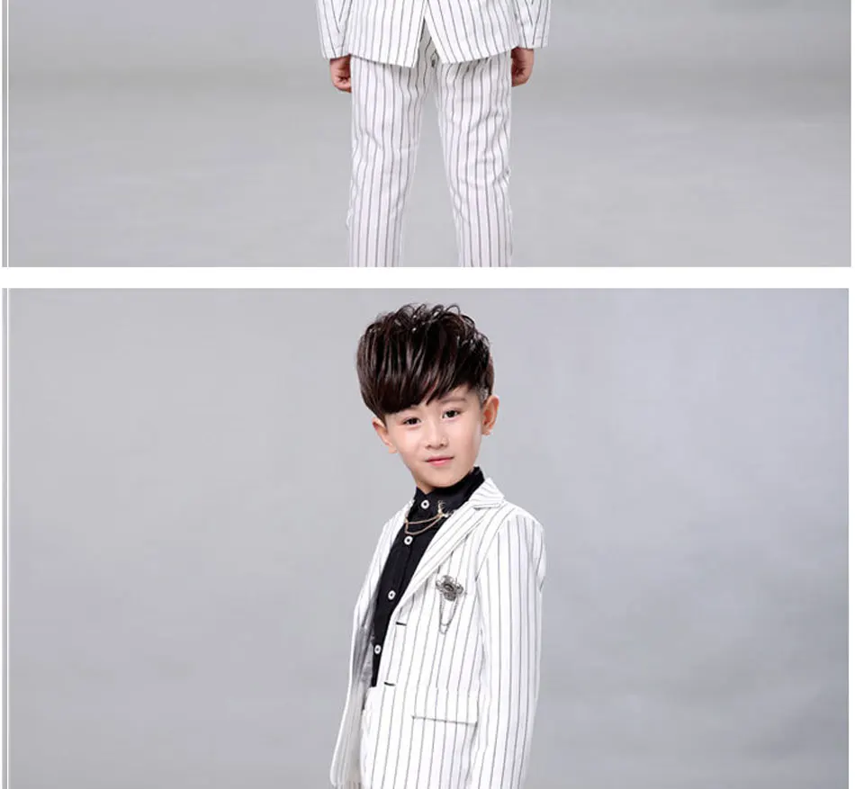 Весенне-осенний Детский костюм для мальчиков, костюм с курткой и штанами, свадебное детское платье для мальчиков
