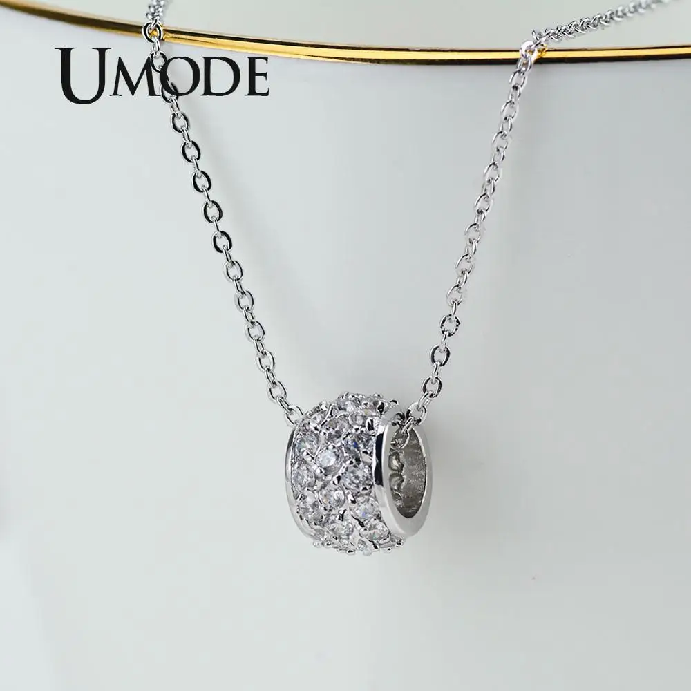 Женское Ожерелье с круглыми шариками UMODE корейский Простой Уникальный кулон