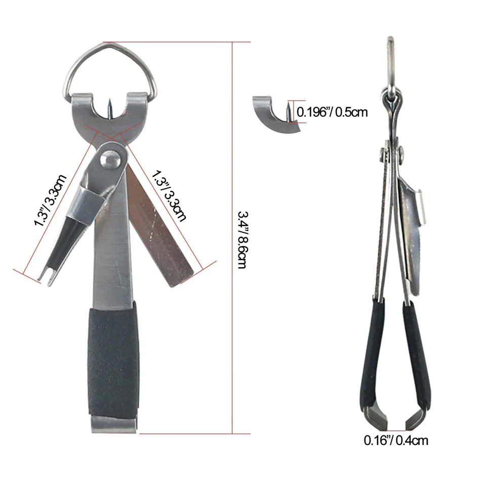 Maximumcatch Fly Fishing Line Cutter Nipper Quick Nail Knot Tool Fast Tying with Power Magnet Zinge