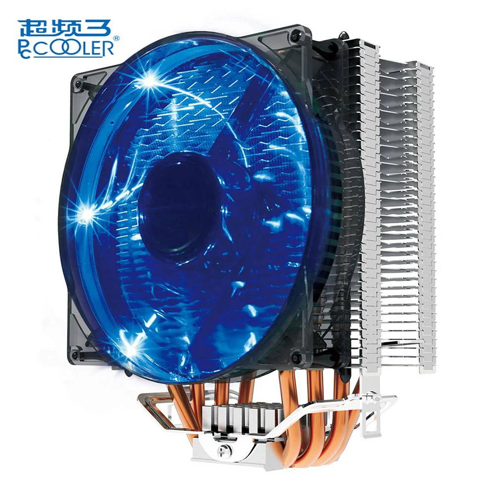

Pccooler Donghai X4 CPU Radiator Cooling Fan 12 cm Fan 4 pin Black Compatible for Intel LGA775/115X/2011, AMD754/939/940