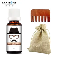 2 шт./комплект масло для бороды увлажняющее питание усы уход за усами 20 мл и расческа