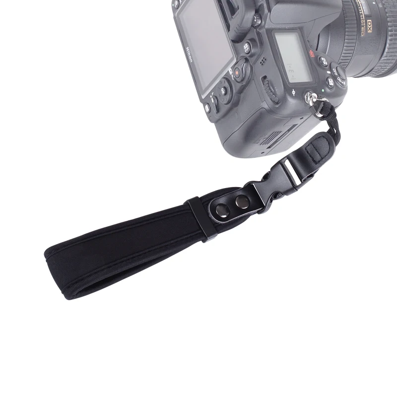 New Leather Waterproof Wrist Band Camera Strap for DSLR Canon Nikon