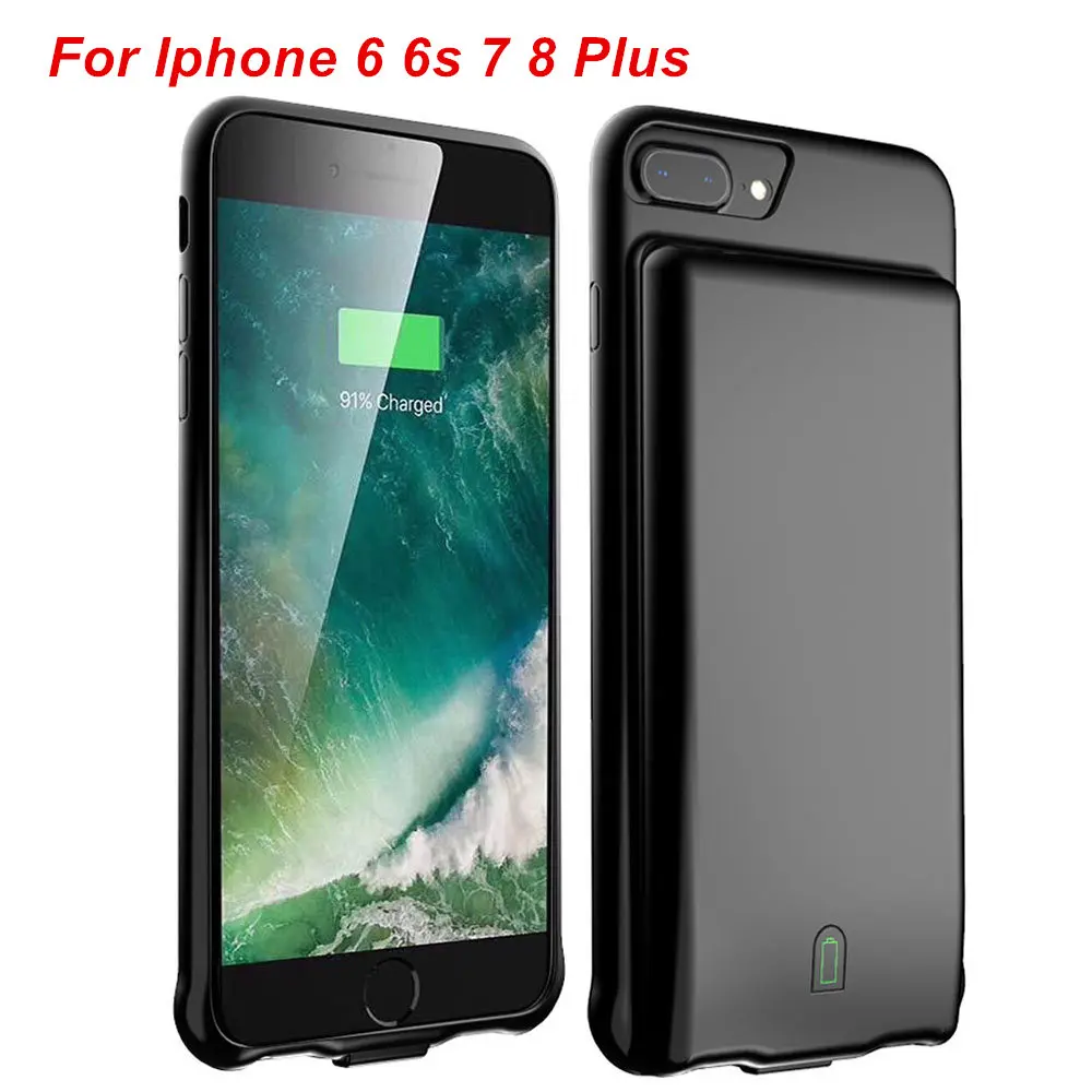 

7000 Mah Audio Output For iphone 6 Plus Battery Charger Case Power Bank For iphone 6s plus 7 8 plus Battery Case