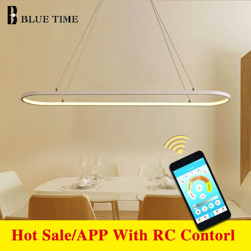 

Ceiling Mounted Led Chandelier Black White Aluminum alloy Simple Chandelier Lighting Home Living room Dining room Kitchen Lamps