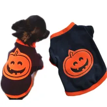 Одежда на Хэллоуин для собак, зимняя Милая Тыква для кошек, собак и домашних животных, одежда, футболка, теплое флисовое пальто для щенка