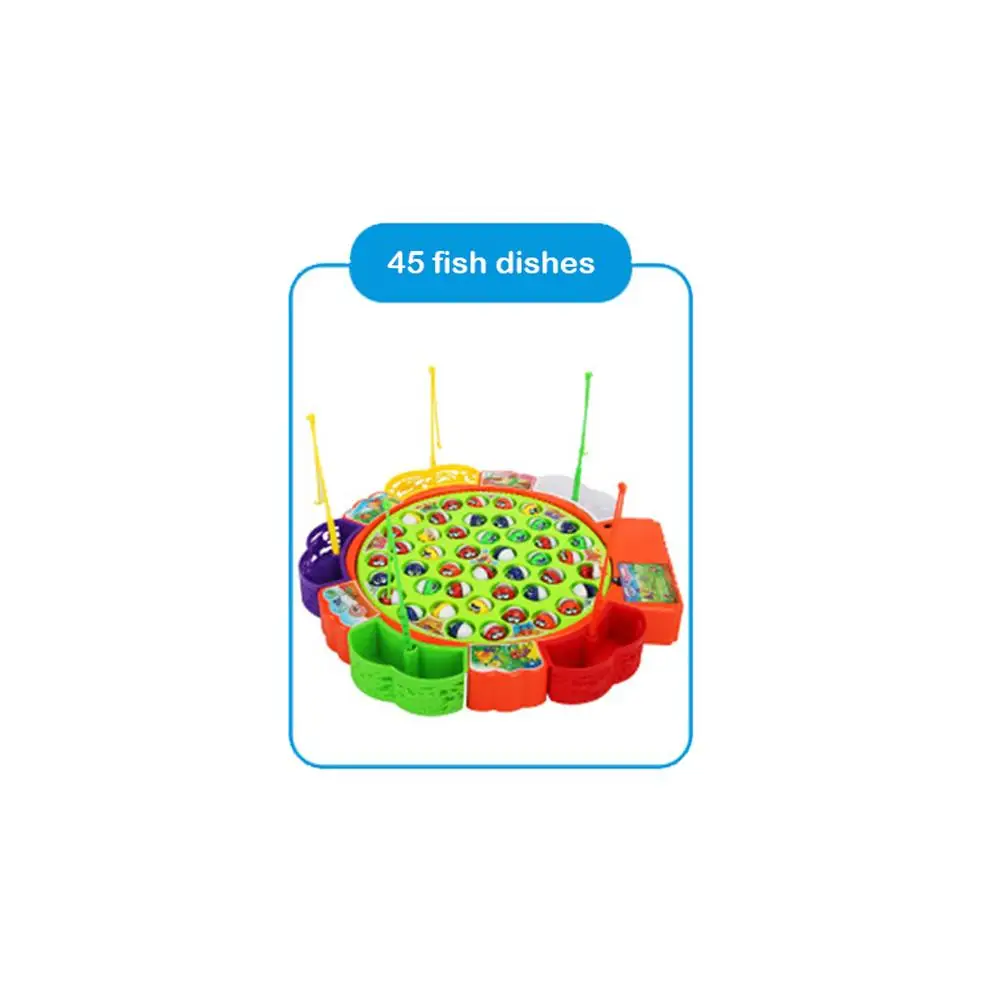 Детские электрические рыболовные игрушки, набор вращающихся рыболовных тарелок, развивающие интерактивные Развивающие игрушки для родителей и детей - Цвет: C