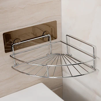 

Bathroom suction cup corner shelf kitchen shelf toilet storage rack LO523142