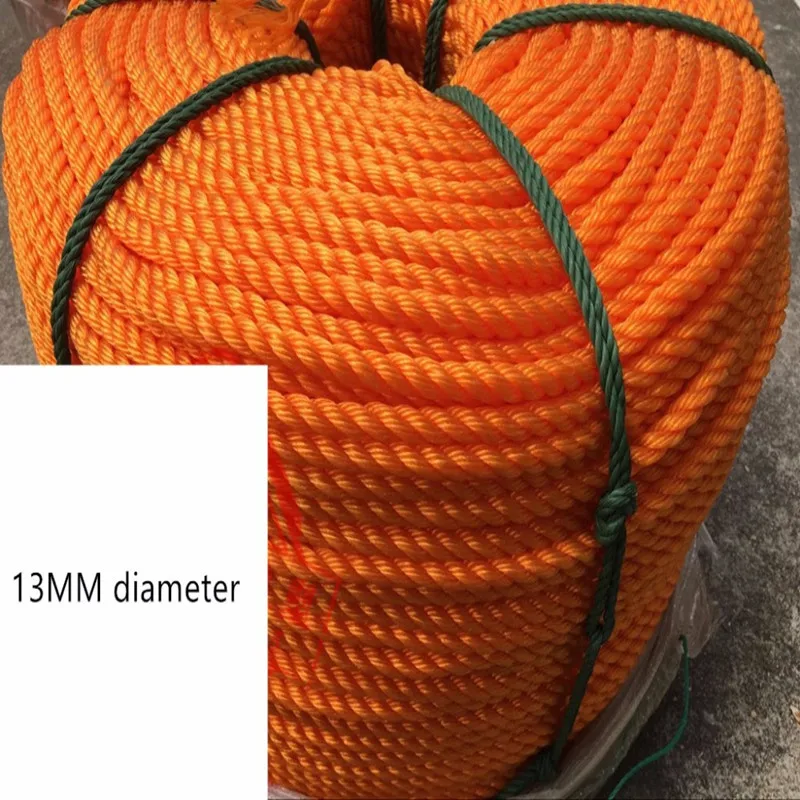 13 мм Диаметр анти-солнце Водонепроницаемый Оранжевый нейлоновый Канат вагон в комплекте веревка морская веревка предупреждающая веревка