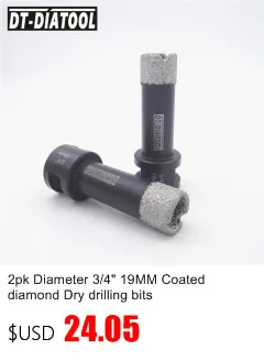 DT 2pcs Dia 1-1/8 "покрытый алмазами сухая дрель Core Bits 5/8-11 нитки 28 мм сверление бит отверстие пилы для керамических держатели для сверл мрамор