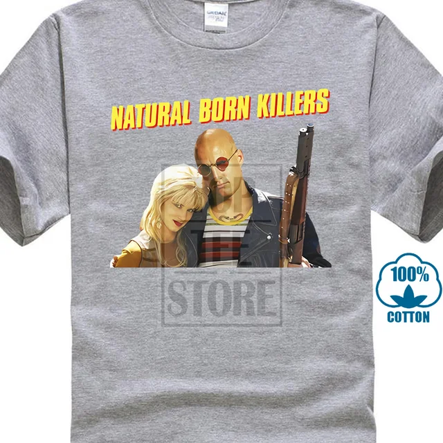 Natural Born Killers Movie Poster T Shirt Black Blue Red All Sizes S To 4Xl-in T-Shirts from Men