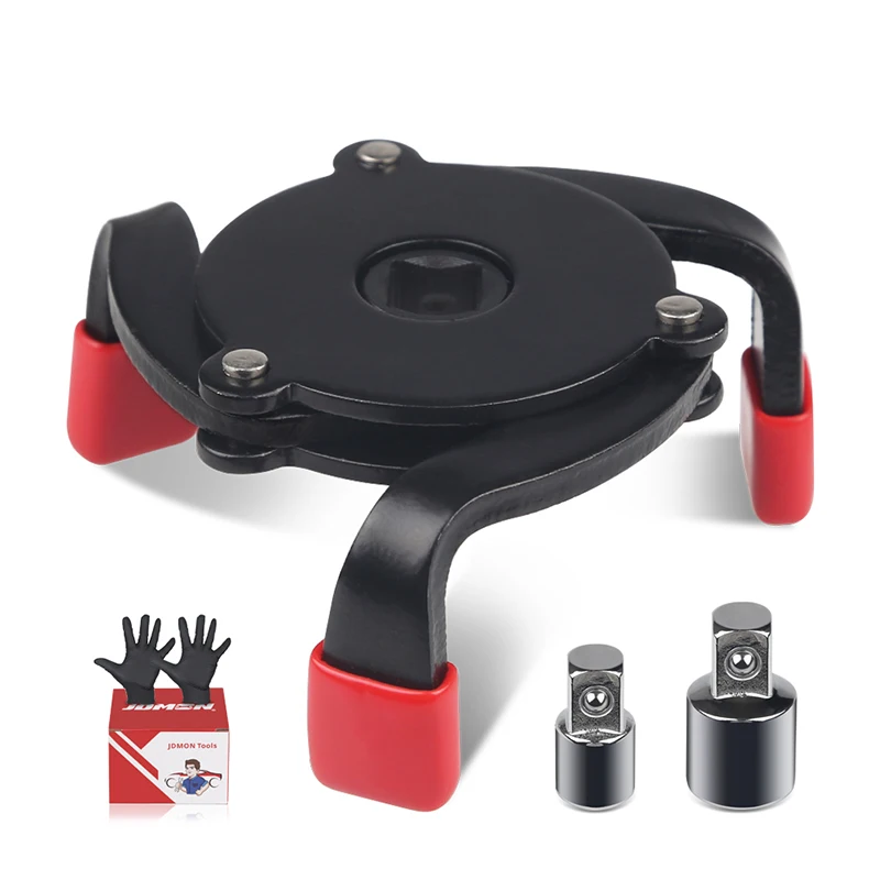 

Exquisite Suit Non-Slip Adjustable Oil Filter Wrench One-Way Three-Claw Oil Grid Wrench Oil Core Removal 60-95mm