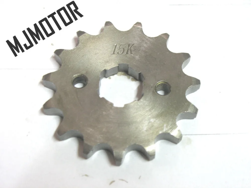 

15T Drive chain gear for motorcycle GS125 GN150 Suzuki Kawasaki QJ150 Keeway Honda Yamaha Chinese Motorcycle Spare parts