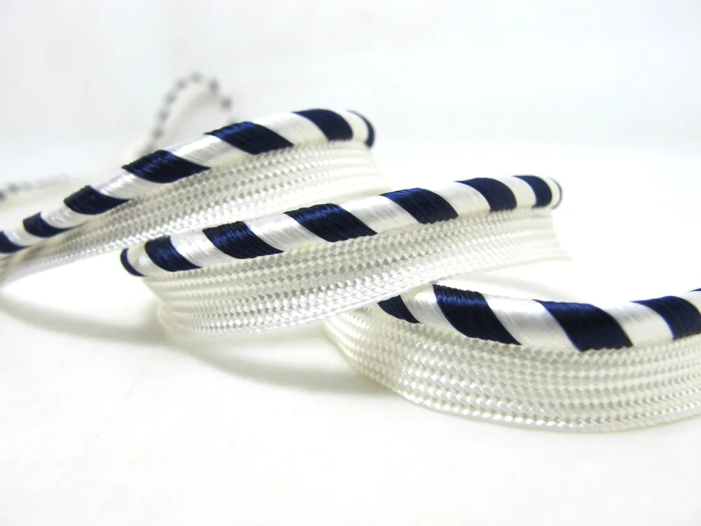 Buy 5 Yards 1/2 Inch Navy and Ivory Piping Lip Cord TrimPillow Cushion Trim