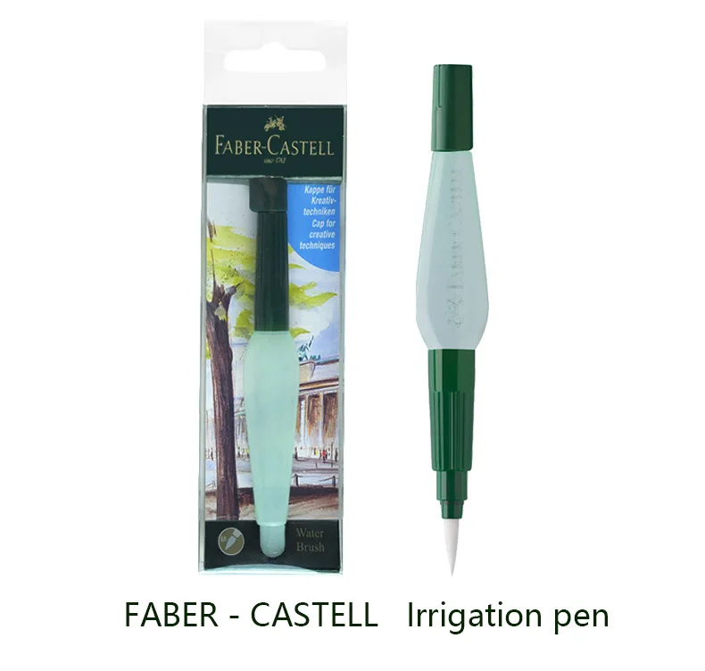 Faber Castell мульти-функциональный душ ручка водяная кисть Акварельная кисть водорастворимый цветной грифель Твердые акварельные кисти