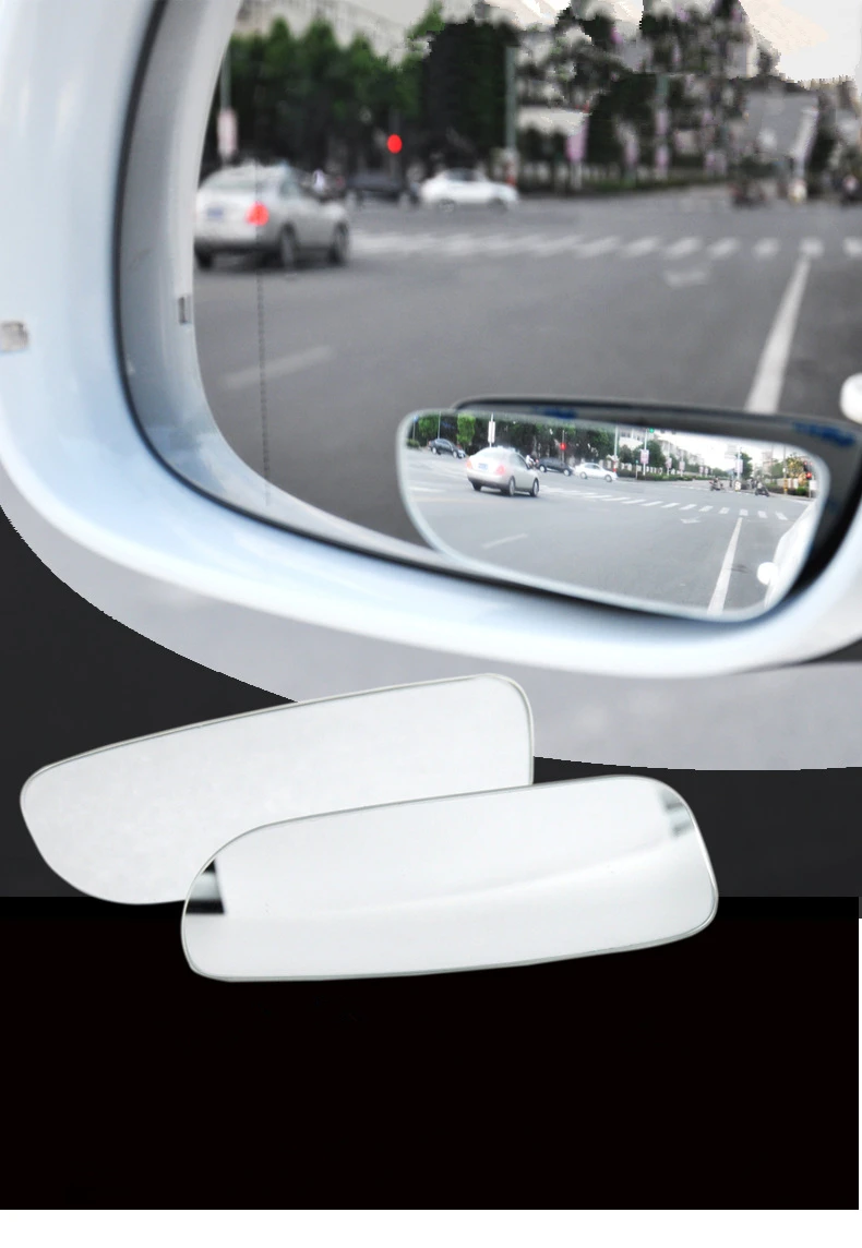 2 pcs 360° Adjustable Rearview Blind Spot Convex Mirror For All SUV Truck Cars