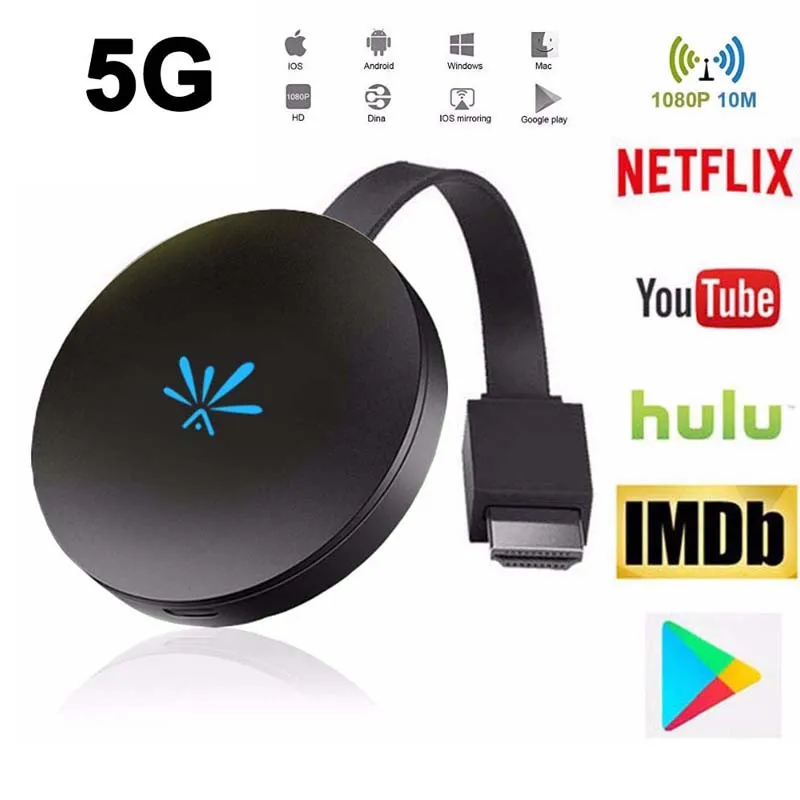 

Original G6 Google Chromecast TV Stick 2.4G 5G Video Wifi Display Dongle HDMI Miracast For IOS Android TV Wireless Chromecast 2