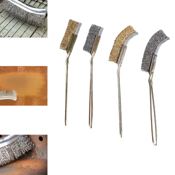 

Mini Cleaning Polishing Brushes Stainless Steel Wire Brush Remove Rust Brushes Cleaning Brush For Sink Frying Pan Pot Stove