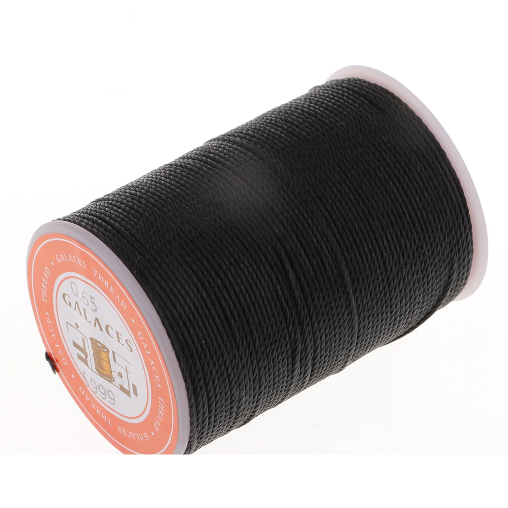 

93 Yards/Spool Sewing Waxed Thread Hand Stitching Cord for Leather craft DIY Tools 0.65mm Round