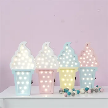 

Cute Wood Animal Decoration Crafts With Night Lamp for Kids Cloud Star Bear LED Nightlight Bedroom wall lamps