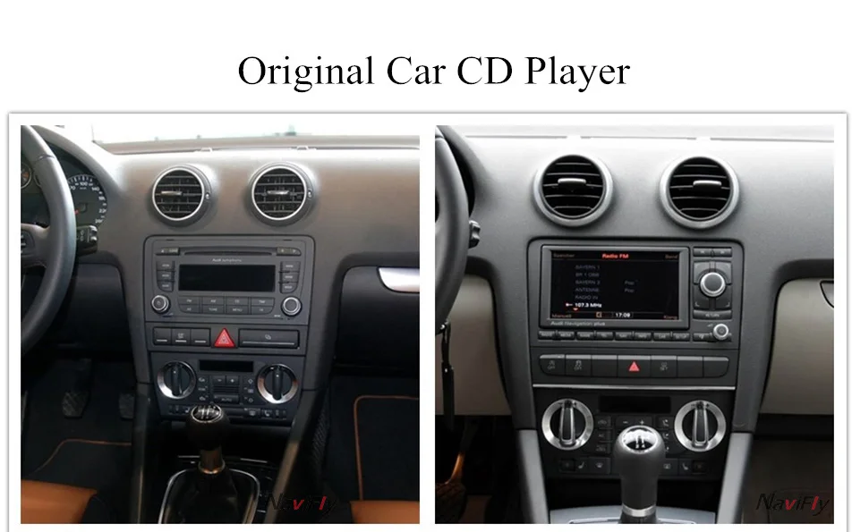 Flash Deal Free shipping 2 DIN Car dvd player radio for AUDI A3 S3 RS3 2002-2012 with Car GPS navigation multimedia camera DVR 1080P MIC A3 5