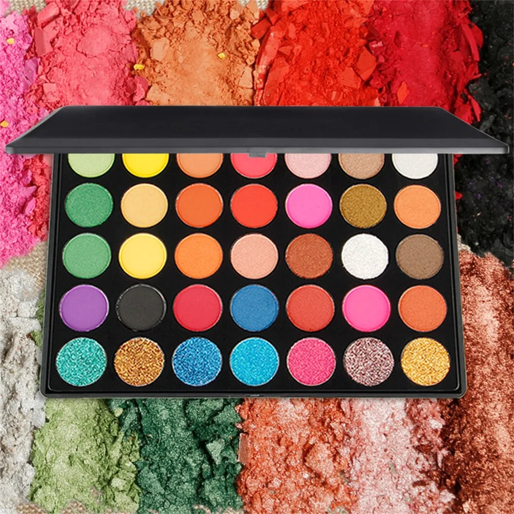 

2018 Eyeshadow pallete Cosmetic Matte Eyeshadow Cream Makeup Palette Shimmer Set 35 Colors Eyeshadow 0810