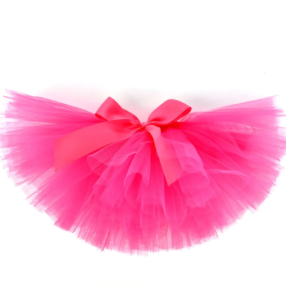 

Drop shipping Hot Pink Baby Girls Tutu Skirt Fluffy Children Ballet Baby Girl Skirts Princess Tulle Party Dance Skirts